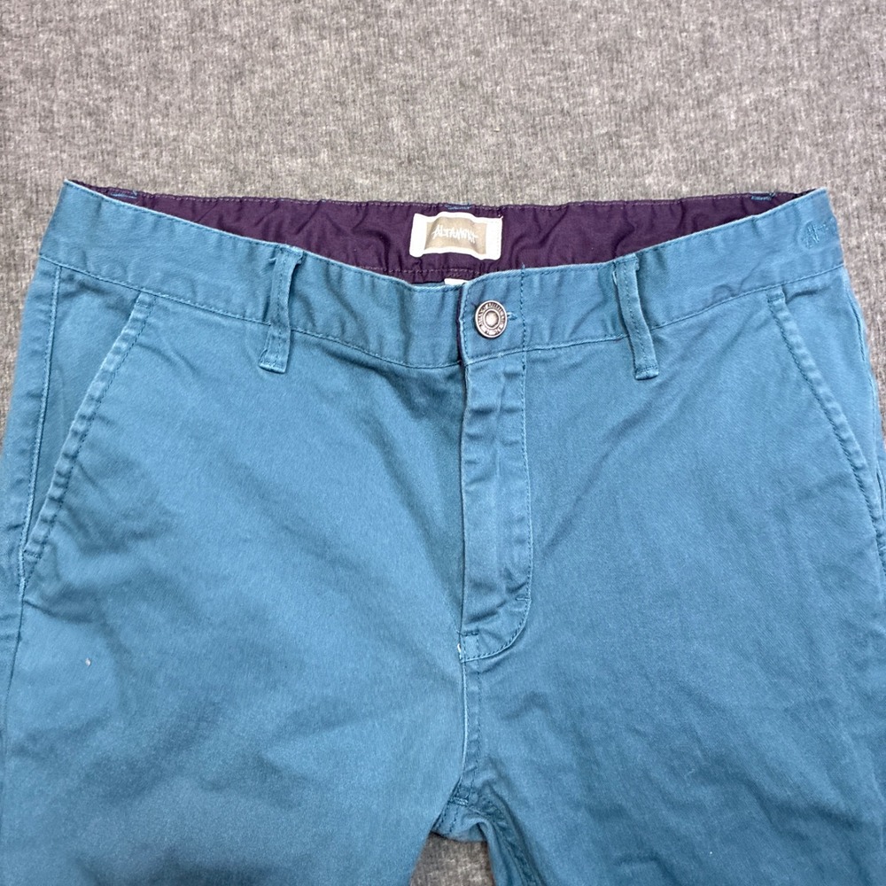 Altamont Chino Pants Mens 32x30 Blue Slim Fit Flat Front Skateboarding Beach - Picture 3 of 14